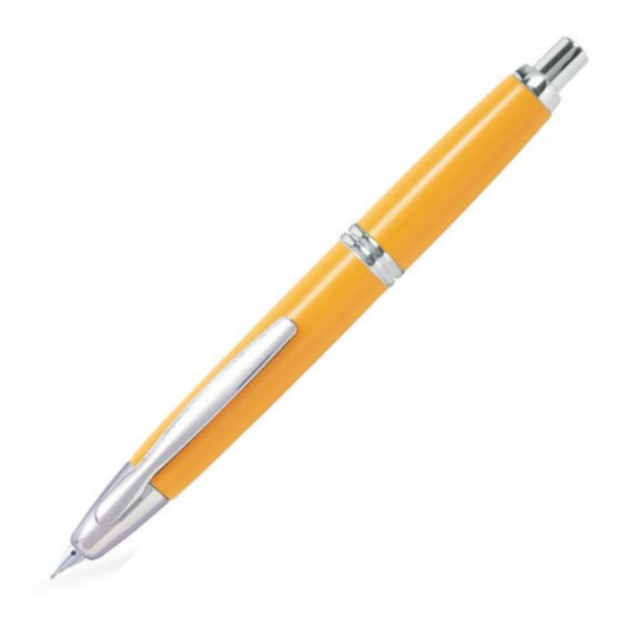 Fountain Pens  Pilot Vanishing Point - Yellow with Rhodium