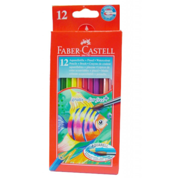 Faber Castell 12 Watercolour Pencils-0