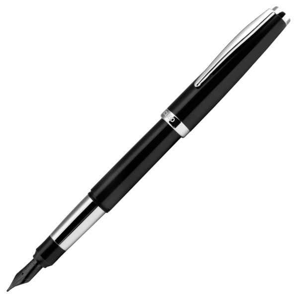 Cleo Skribent Colour Black Fountain Pen Open