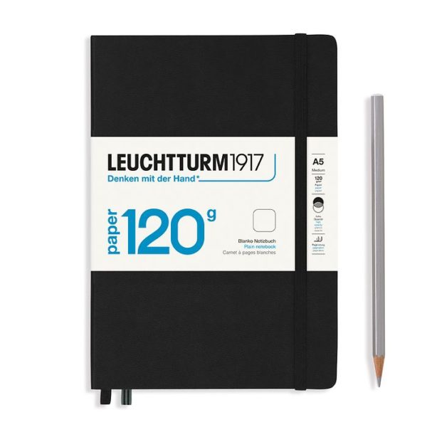 Leuchtturm A5 120g Black Blank