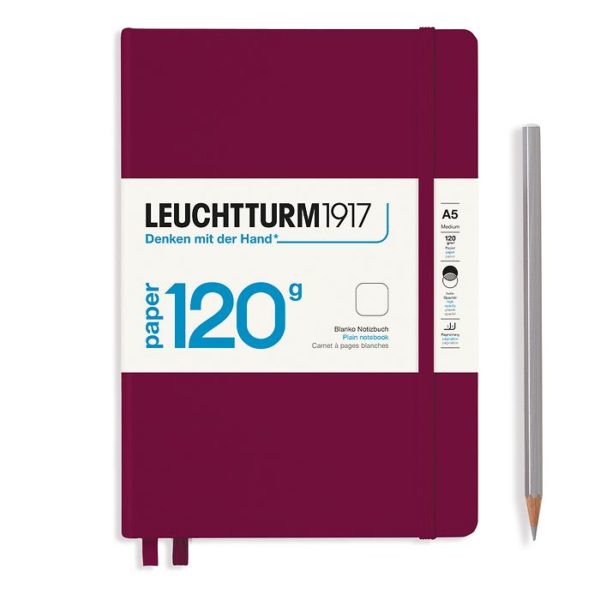 Leuchtturm A5 120g Port Red Blank