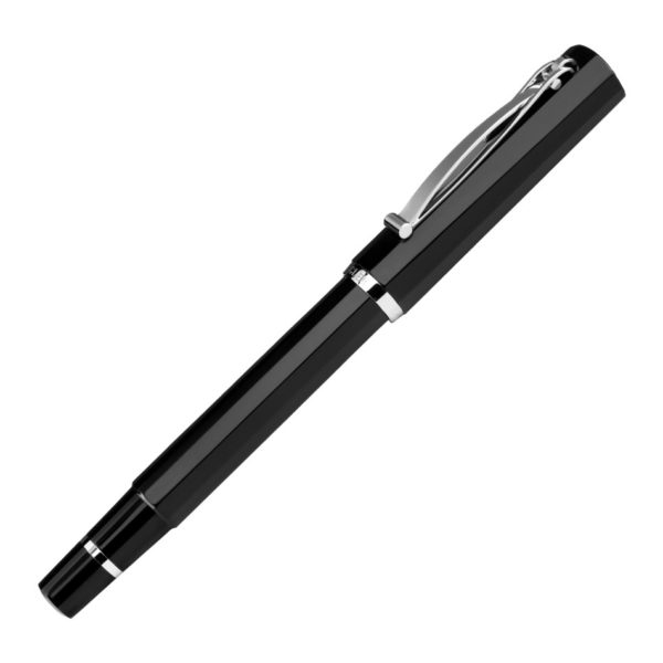 Cleo Skribent Optima Fountain Pen Black Closed Fountain Pen