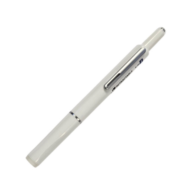 Writech Retractable Fountain Pen White Closed