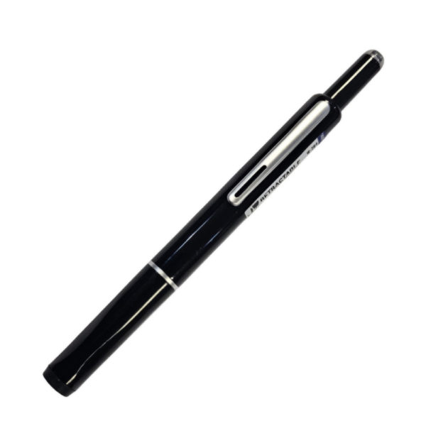 Writech Retractable Fountain Pen Black Closed