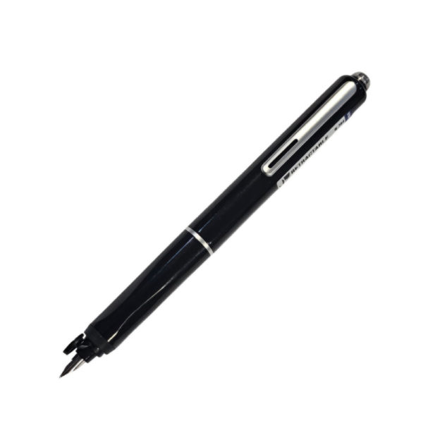 Writech Retractable Fountain Pen Black Open